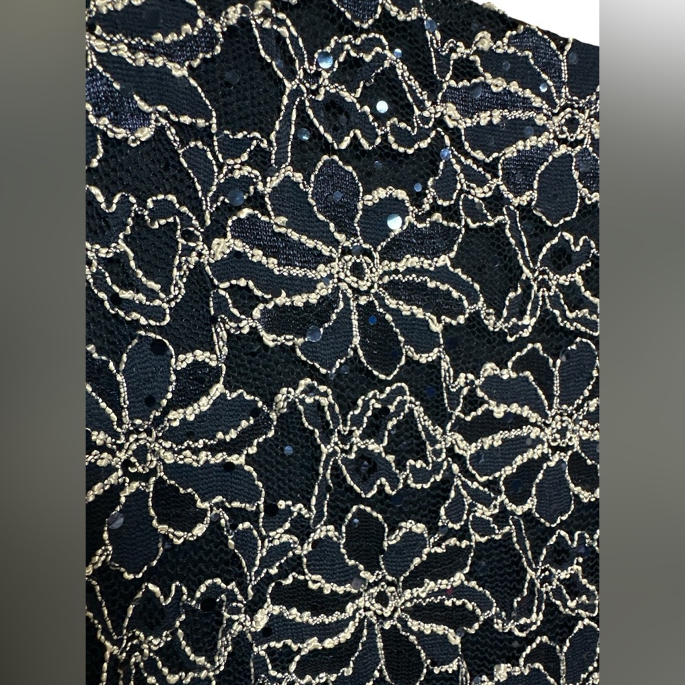 Roz & Ali Floral Embroidered Navy and White Midi Dress size 14‎ - Picture 4 of 5